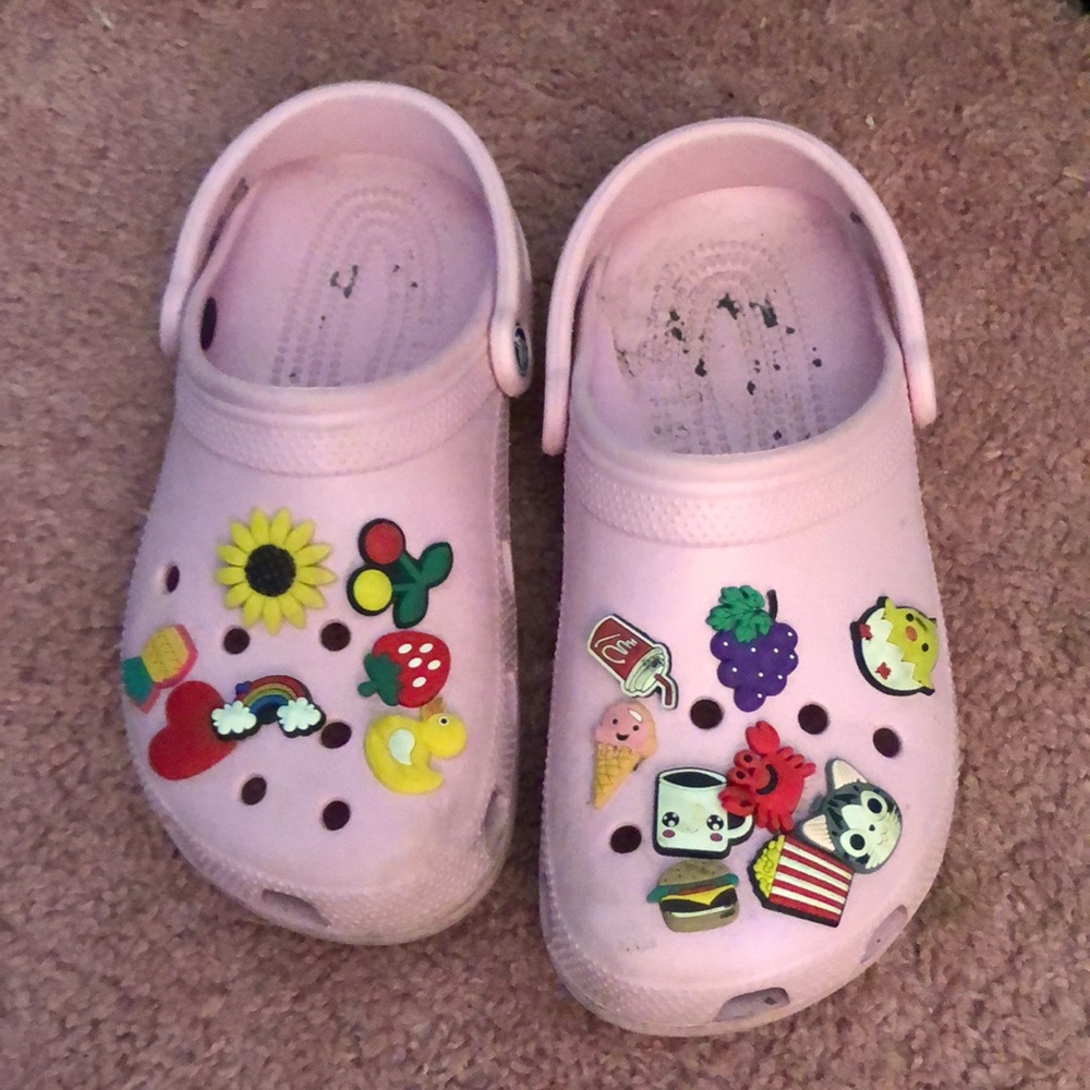 Pink Crocs